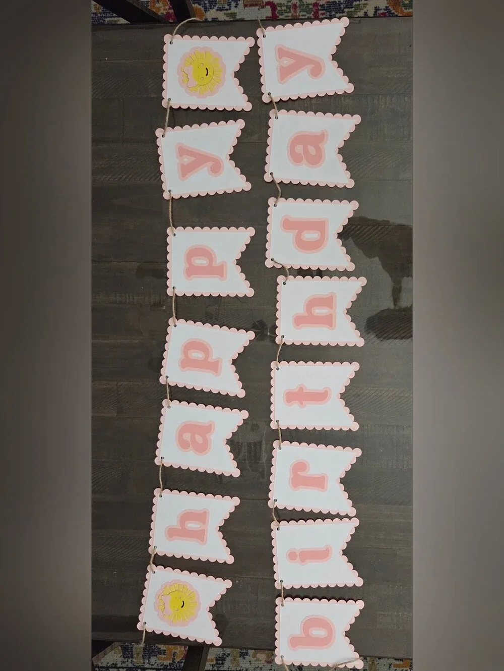 Handmade First Birthday Sun Themed Decorations
